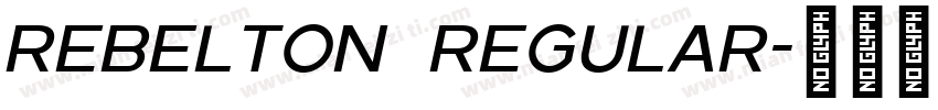 rebelton regular字体转换